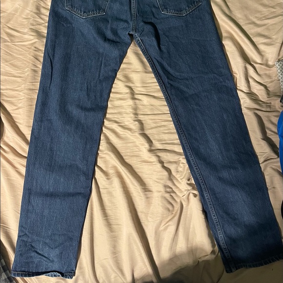 Dark Blue Levi 505 jeans size 34w 34l - Picture 5 of 5